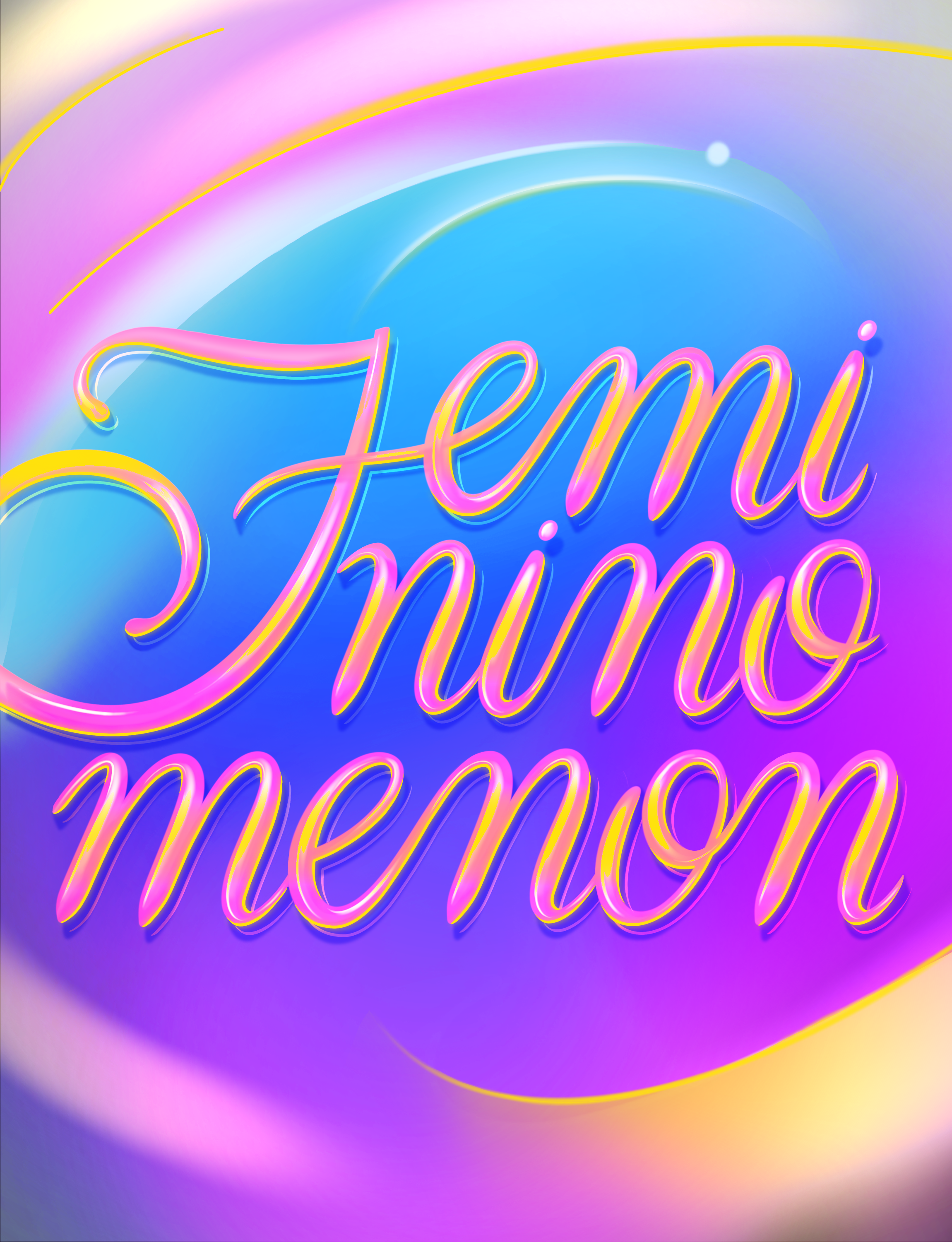 Femi Nino Menon custom script lettering