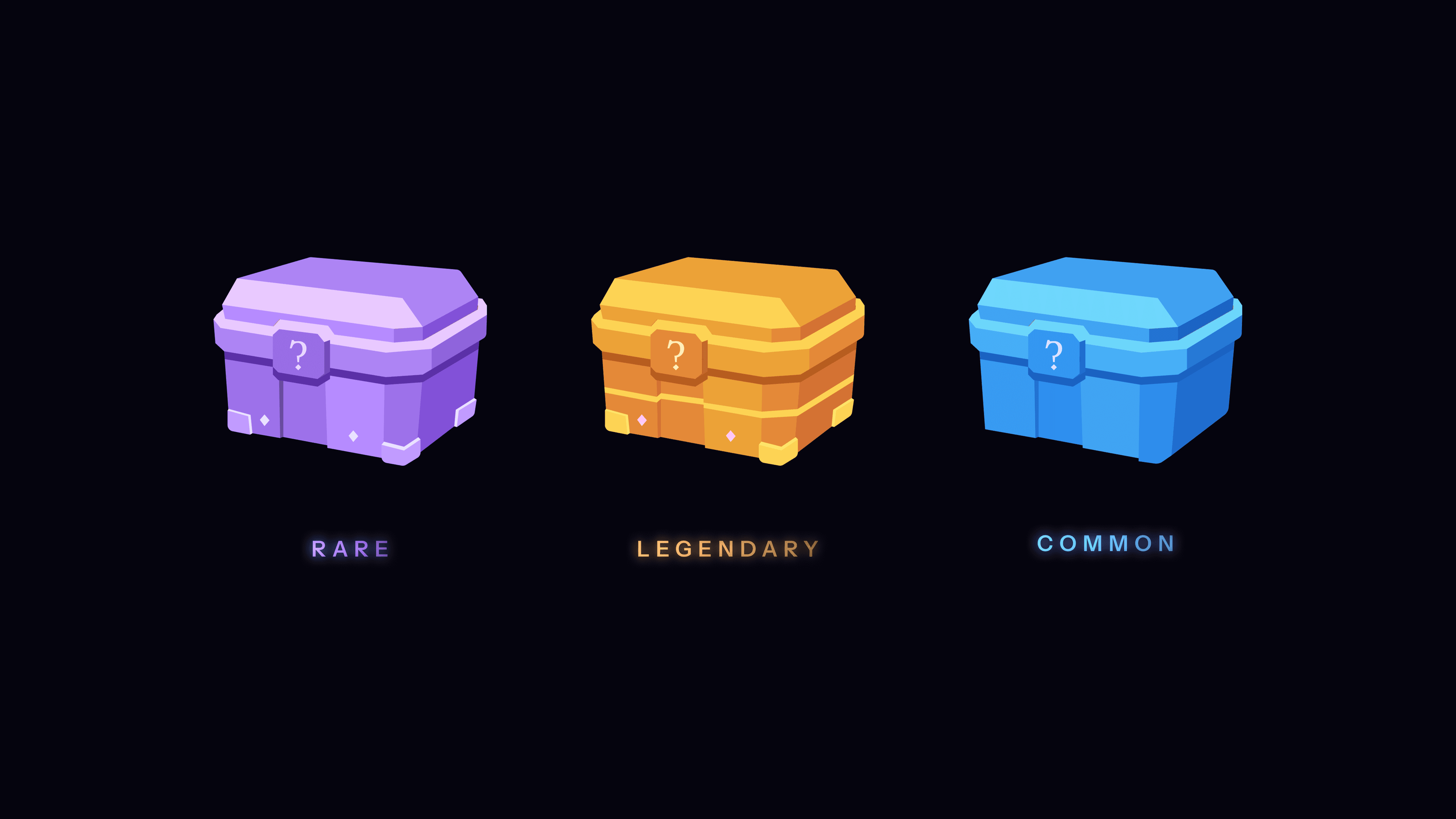 Rare, legendary, and common Wayground reward chests