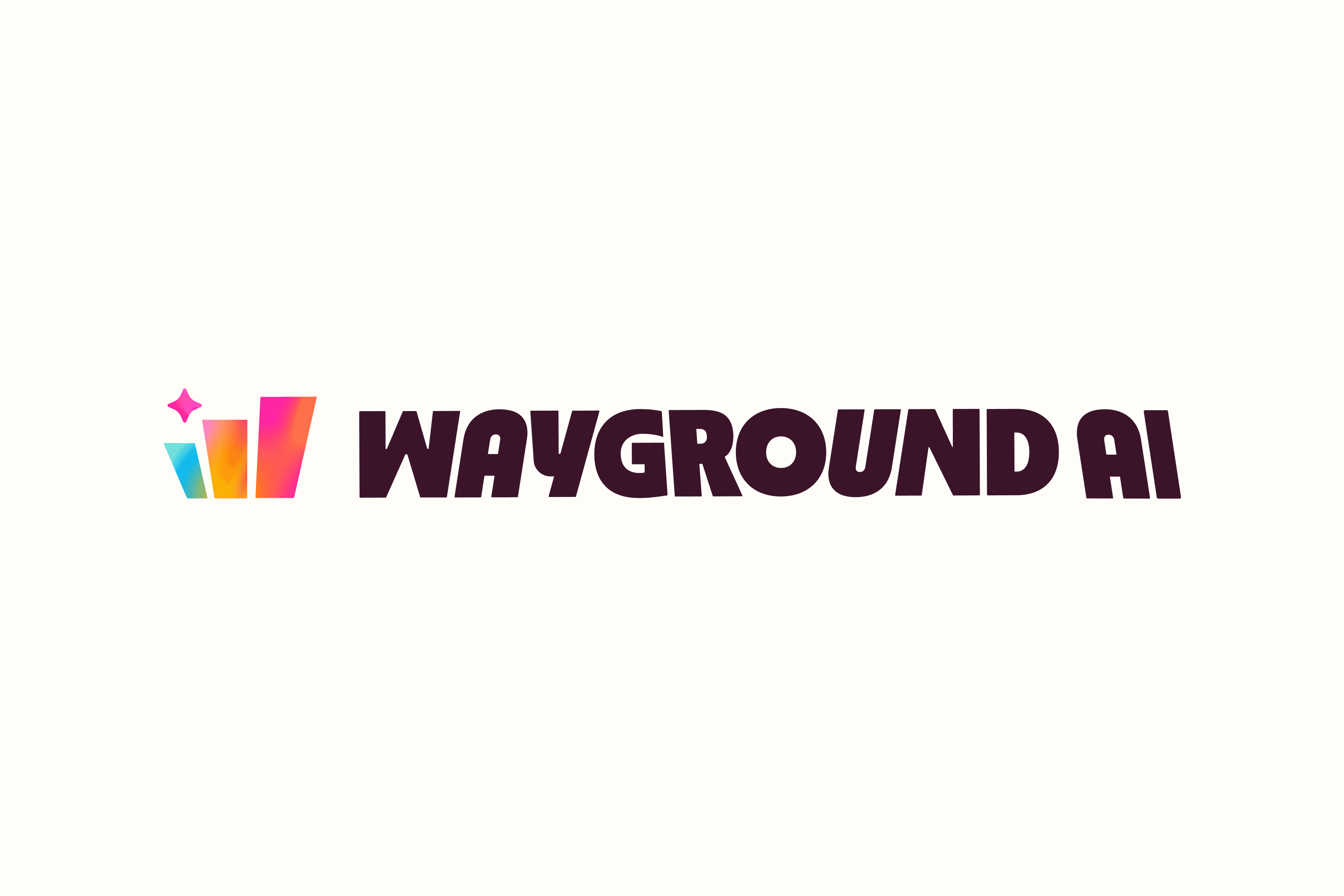 Final Wayground AI wordmark and colourful W symbol