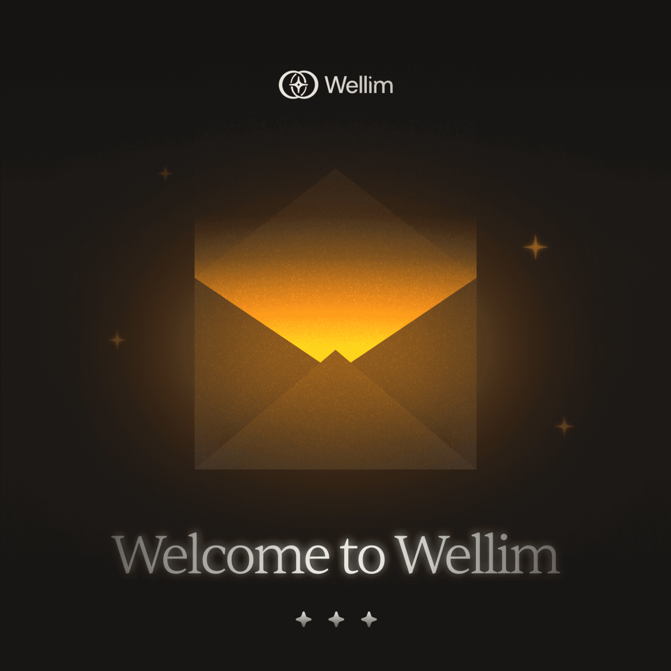 Wellim welcome email design